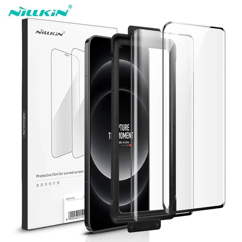 For Xiaomi 14 Ultra Soft Film Nillkin 2Pcs Impact Resistant Curved Film Screen Protector For Mi 14 Pro With Tool Curved Screen