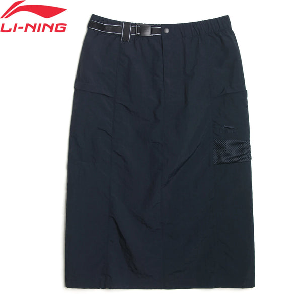 សំពត់ កីឡា នារី Li-Ning ប្រវែង ជង្គង់ ផលិត ពី ប៉ូលីអាមីត 100% ទំហំ ធម្មតា រចនាបថ ទាន់សម័យ រចនាបថ លីនីង ASKV436
