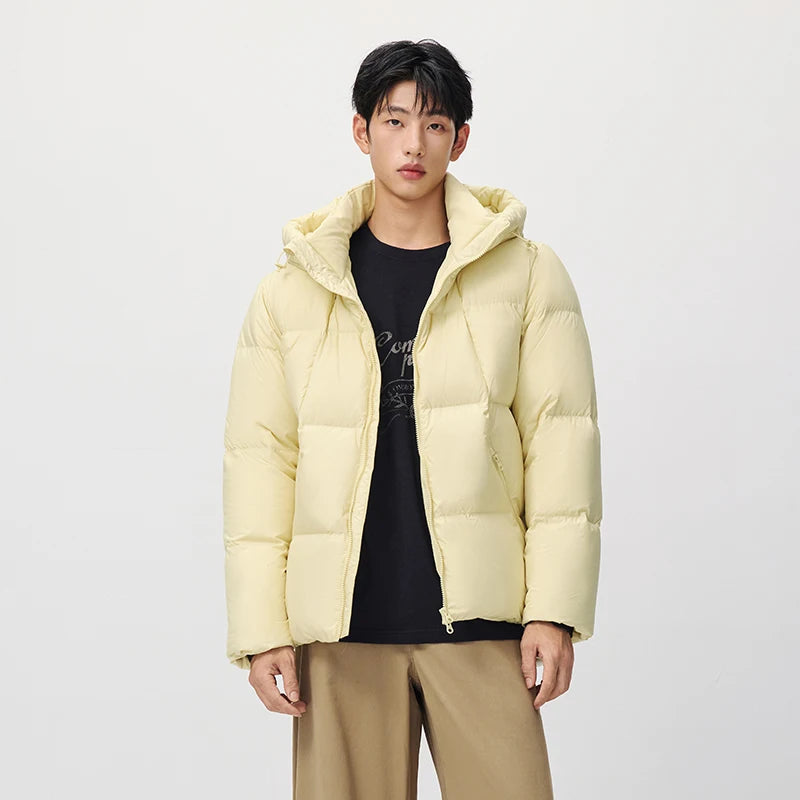 Semir Unisex Down Jacket 90 Percent Down Fill Hooded Thermal Warmth Puffer Water Repellent 2026 New Winter Daily Wear