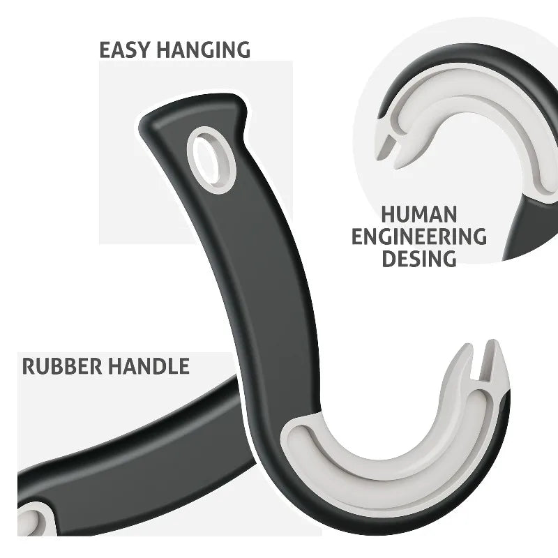 1pc Easy-Grip Hook Can Opener - Durable Plastic, Perfect for Home & Restaurant Use, Ideal Christmas Party Accessory.