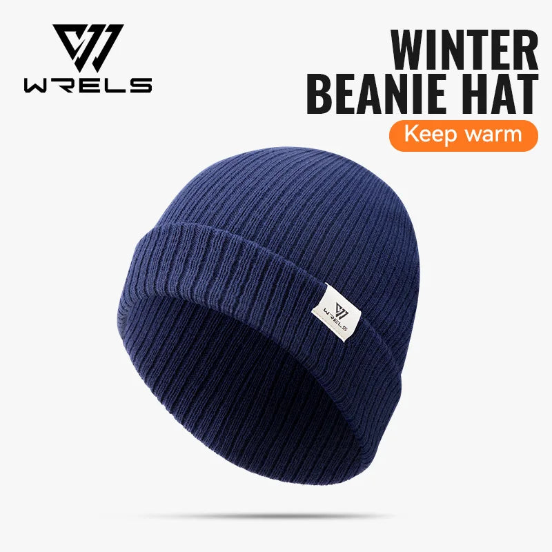 WRELS Winter Beanie Hat for Men Women Warm Knitted Fashion Soft Windproof Watch Cap Skiing Outdoor Sports Thermal Warm Skull Cap