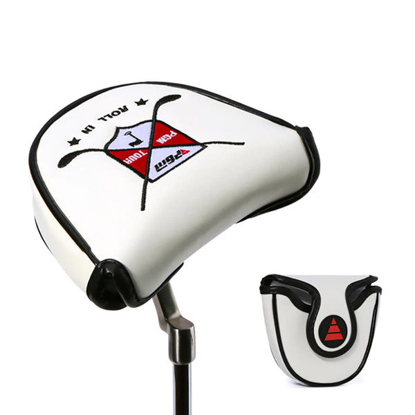 Golf Club Head Cover Semicircle Magnetic Suction Anti-scratch Putter Protective Cover GT026