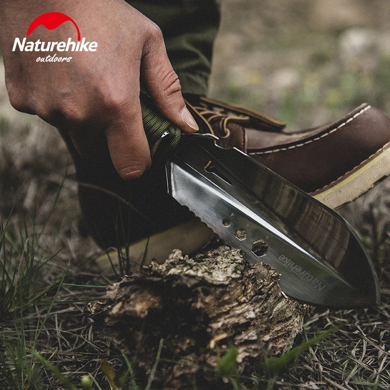 Naturehike Shovel Multifunctional Ultralight Shovel Outdoor Portable Stainless Steel Srowel Shovel Bushcraft Bbq Camping Shovel