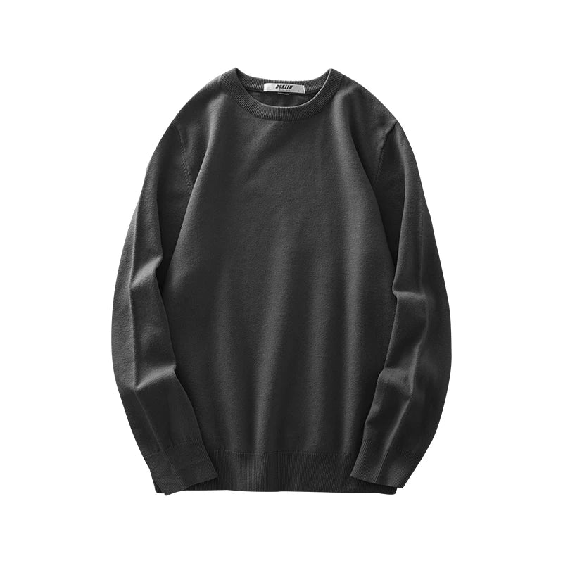 DUKEEN Dralon/sheep Wool Blend Men's Sweater 2025 Autumn and Winter Thick Warm Crew-Neck Knitwear Man Undershirt