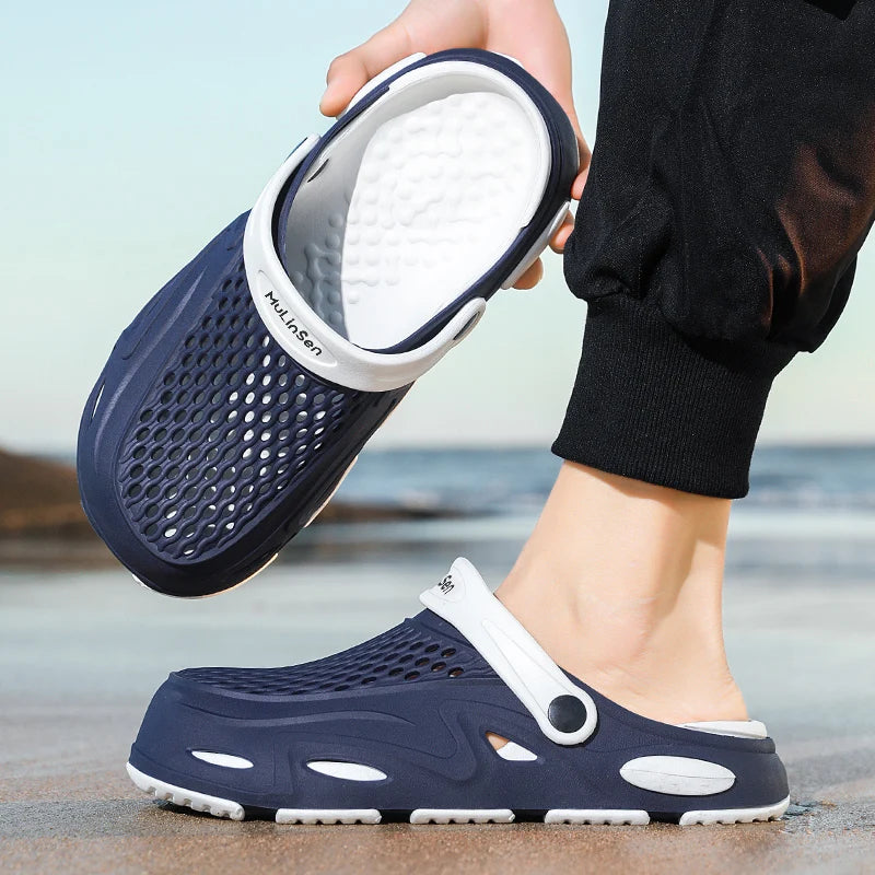 Men's Classic EVA Clogs Breathable Lightweight Anti slip Outdoor Garden Slippers summer New fashion casual soft sole beach shoes