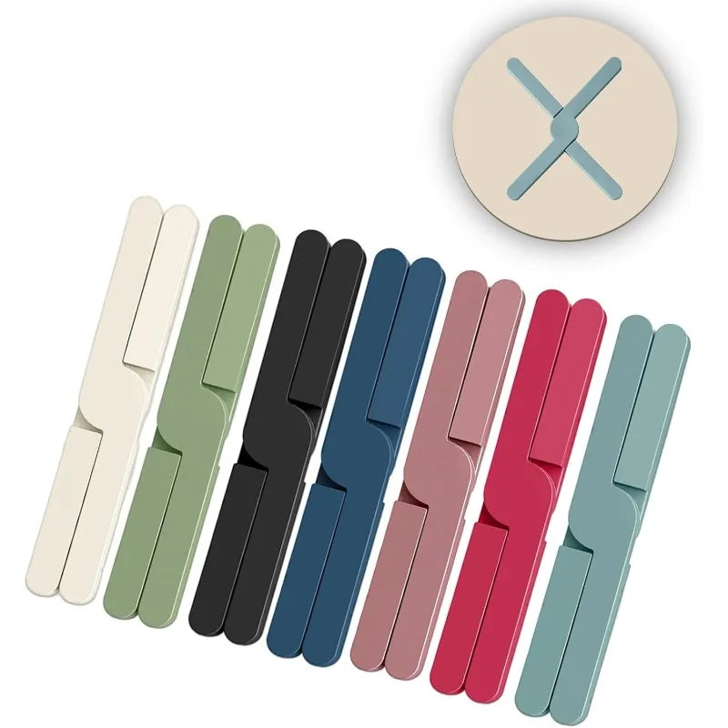 2pcs Foldable Heat-Resistant Mats, Suitable for Hot Pots And Frying Pans, High-Temperature Resistant, And Silicone Pot Mats