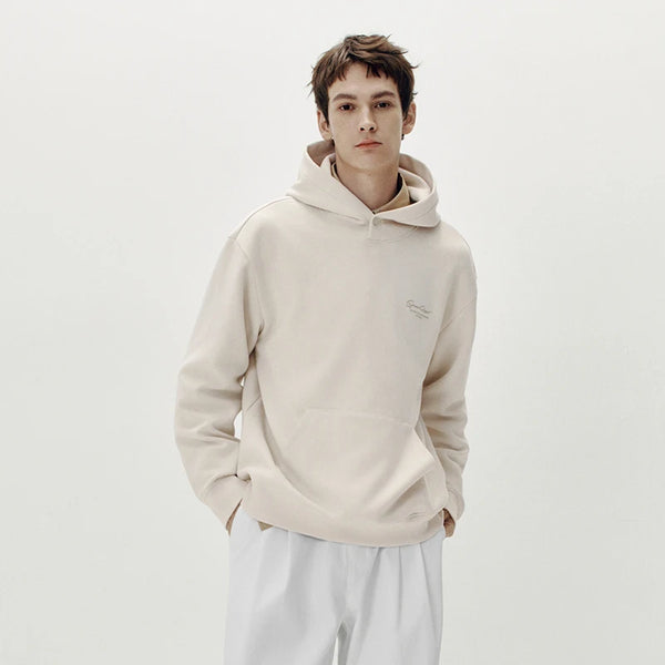 អាវយឺតបុរស Semir ធ្វើពីក្រណាត់ Suede មានអារម្មណ៍បោះពុម្ពប៉ាក់មានមួក អាវយឺតបែបបុរាណ ទន់ ធម្មតា រចនាប័ទ្មរដូវស្លឹកឈើជ្រុះ ឆ្នាំ២០២៦
