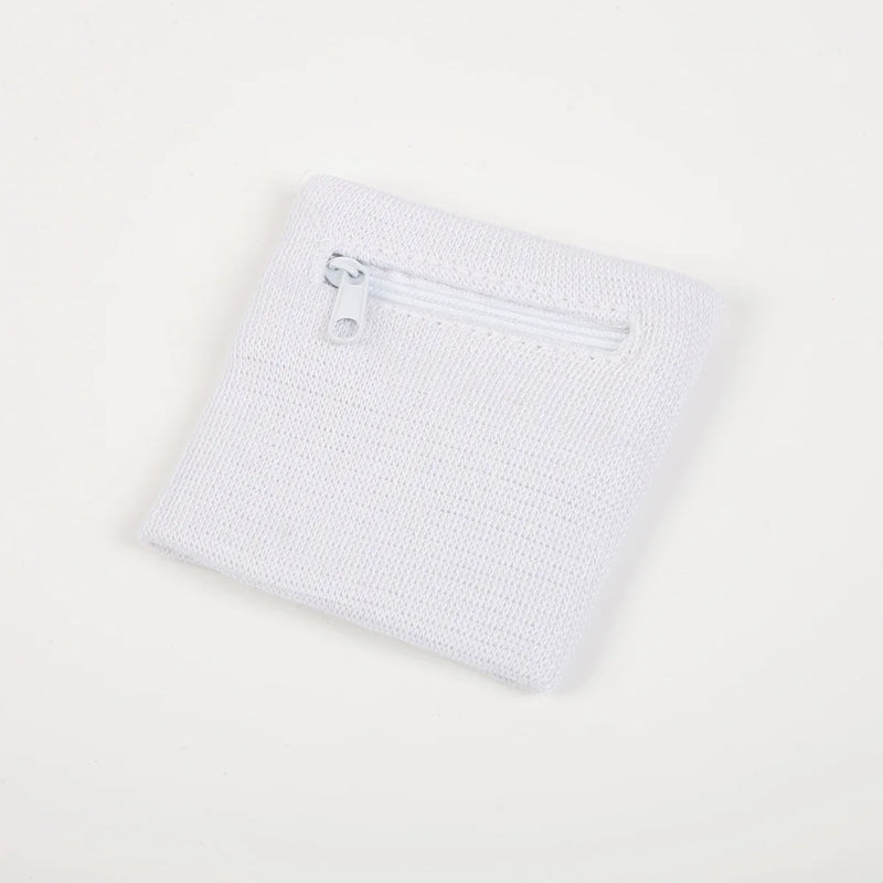 1pc Solid Color Zippered Wrist Wallet & Cash Holder - Stretchable Wristband Suitable for Running, Gym, Outdoor Activities
