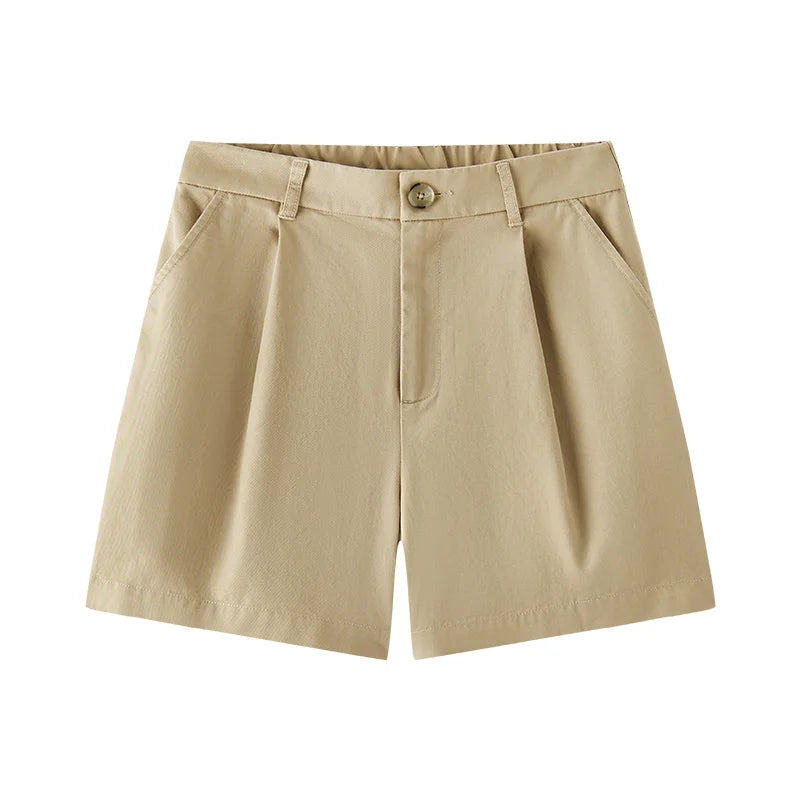 Semir Womens Shorts 2026 Pleated Semi Elastic Waist Loose Slim Fit Versatile Casual Fashion