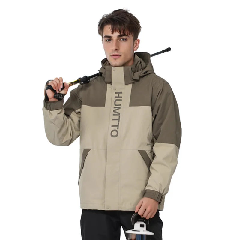 HUMTTO Waterproof Men's Women's Jacket Autumn Winter Keep Warm Camping Hiking Jackets Ladies Jackets Outdoor Windbreaker Coats