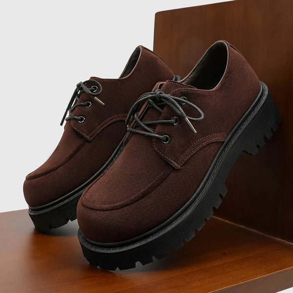 Men's Big Head American Retro Thick-Sole High Casual Shoes Four Season New Soft-Sole Non-Slip Outdoor Joker Sports Walking Shoes