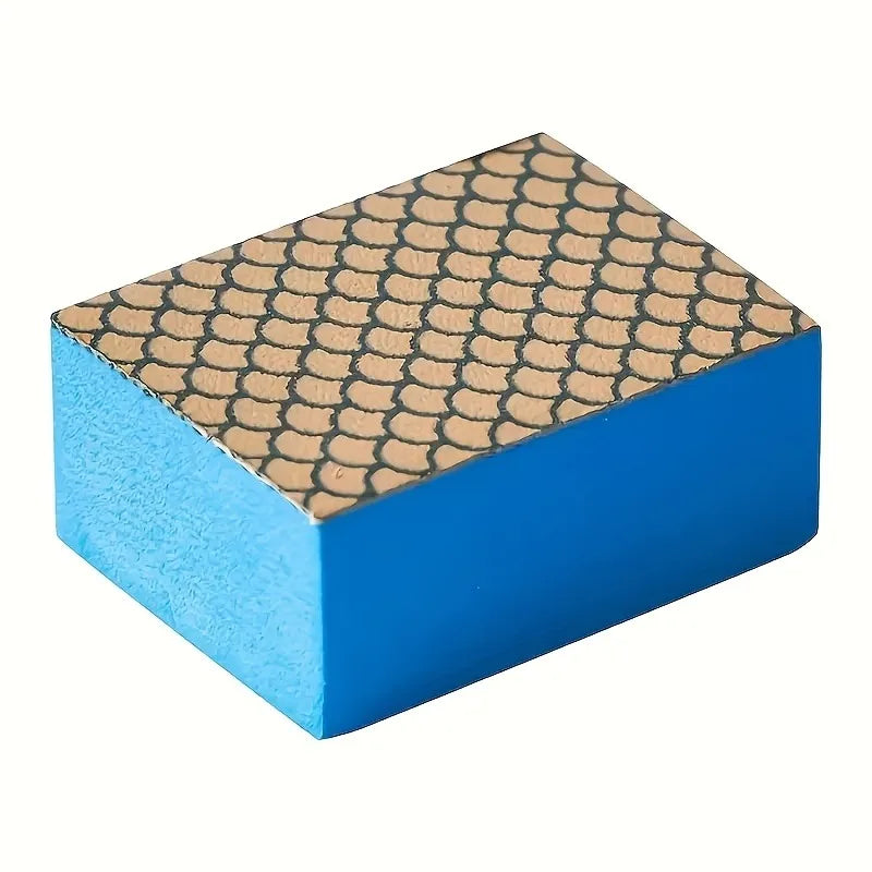 1/2pcs Sponge Diamond Sand Non-Scratching Sponge.Trace-Free Deep Cleaning Stain Scale Remover,for Bathroom Shower Glass Mirror