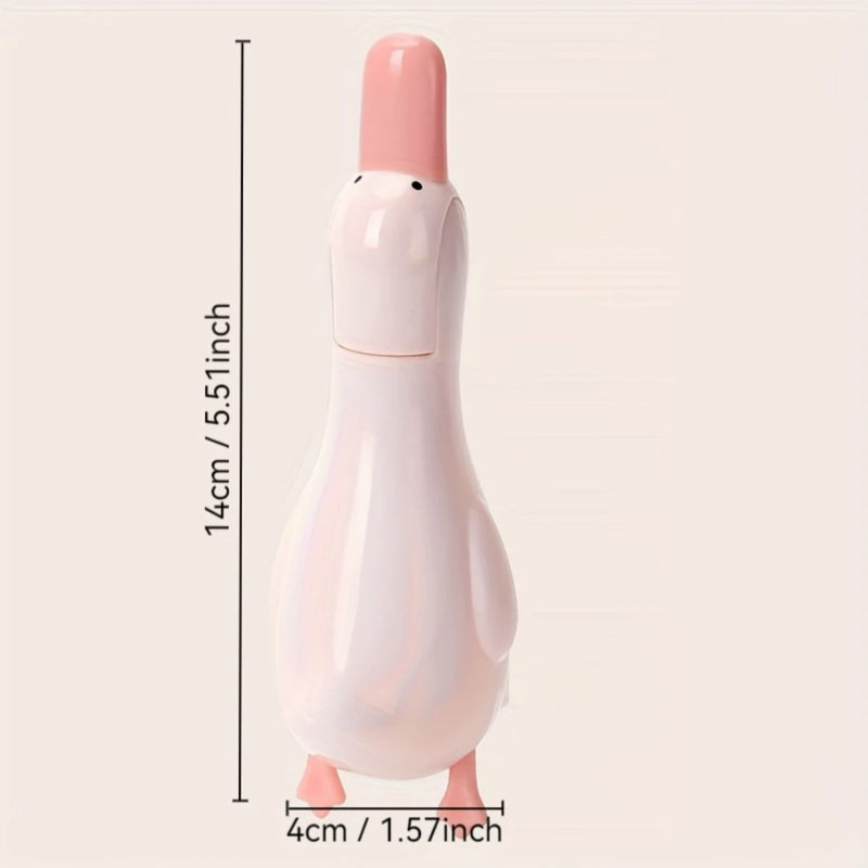 Cute Duck Non-Slip Handle Hair Cleaner,2-in-1 Shower Floor Drain Cleaning Tool,Multi-Surface Dirt Scraper,for kitchen,bathroom