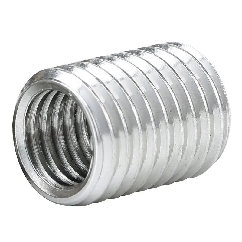 304 Stainless Steel Slotted Inside Outside Self tapping Thread Adapter Screw M2-M10 Wire Thread Insert Sleeve Conversion Nut