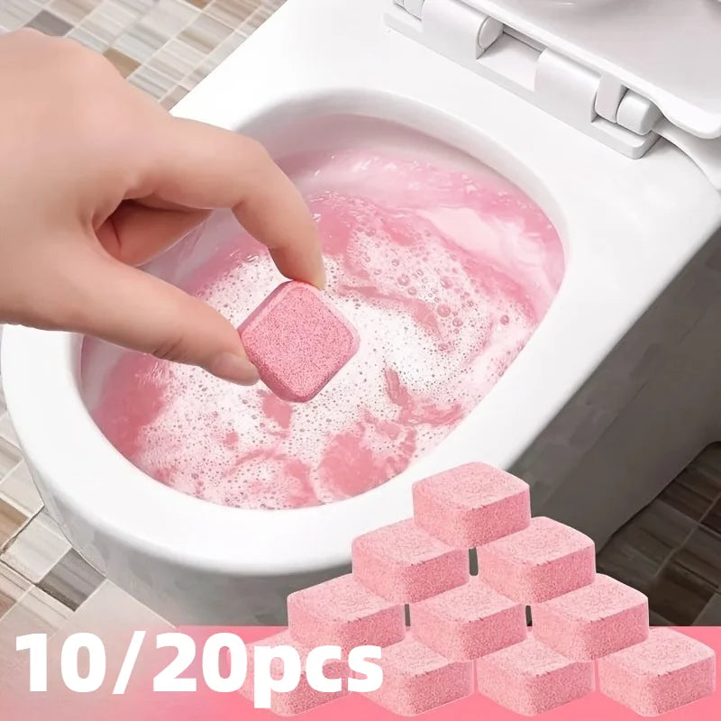 10/20pcs toilet cleaning tablets,used for deep cleaning and removal of stains and scale,effectively descaling. toilet cleaner