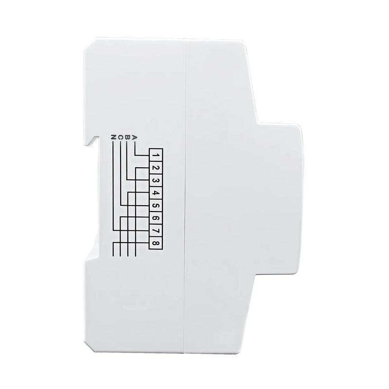 TOMZN DTS238-7 3 Phase Energy meter 3*230V 400V 10-100A 50Hz 60Hz 35mm DIN Rail kWh Measurement High-current 6+1