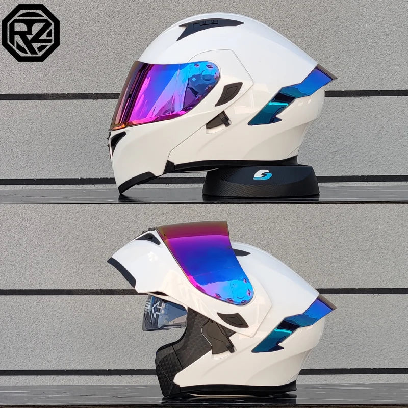 Motorcycle helmets Double Visors Modular Flip Up helmet DOT approved Full face casque moto racing  casco abatible para moto