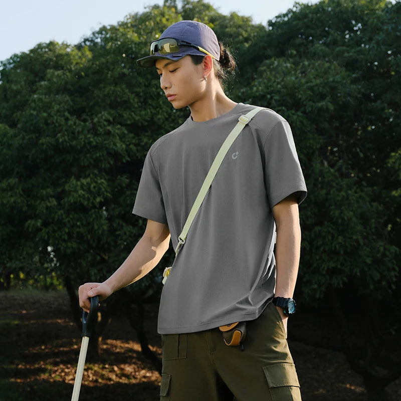 Semir Men T shirt 2026 Quick Dry Reflective Printed Knitted Comfortable Sports UV Protection Casual Tee Shirts For Adult