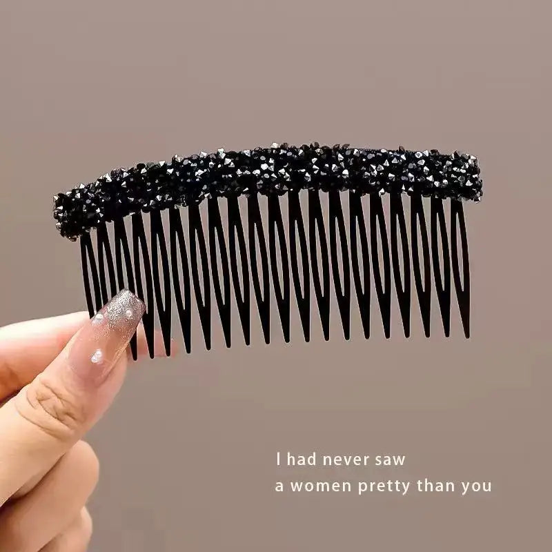 Women Pearl Insert Hair Comb Broken Hair Finisher Back Head Hairpin Elegant Korean Style Hair Accessories