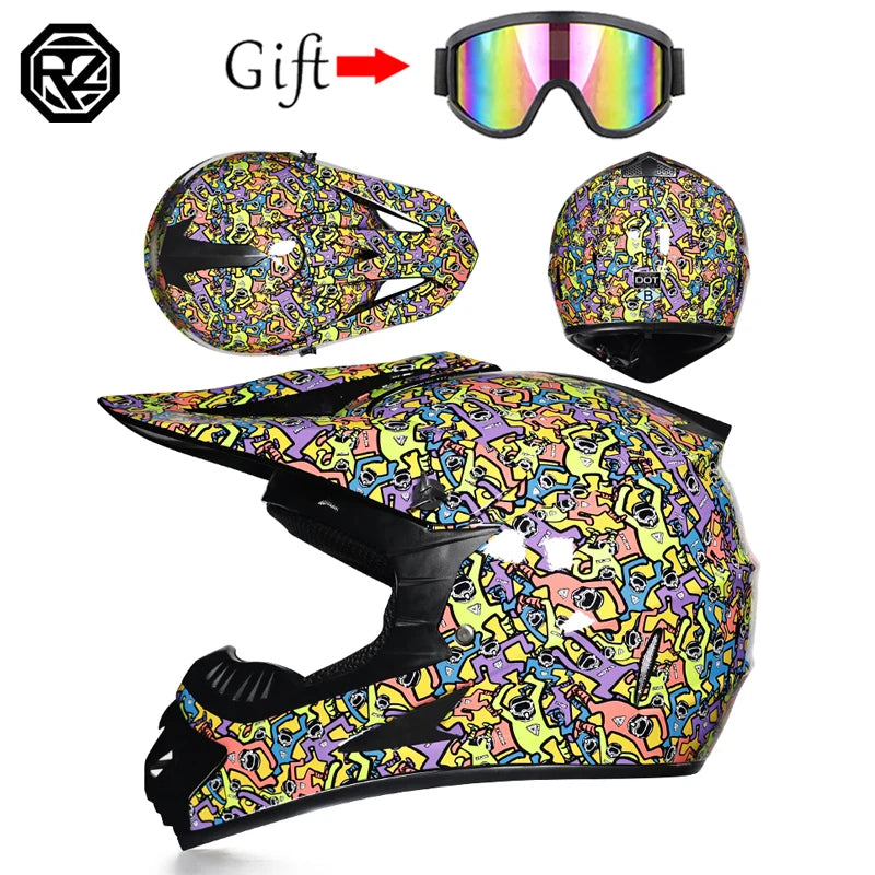 Motorcycle off-road helmet ATV all terrain beach bike full helmet capacity bike DH downhill helmet capacity de moto