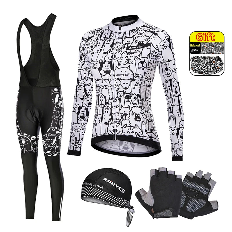 Women's Long Sleeve Cycling Jersey Quick Dry Breathable MTB Road Bike Riding Shirt Slim Fit Bicycle Racing Sportswear