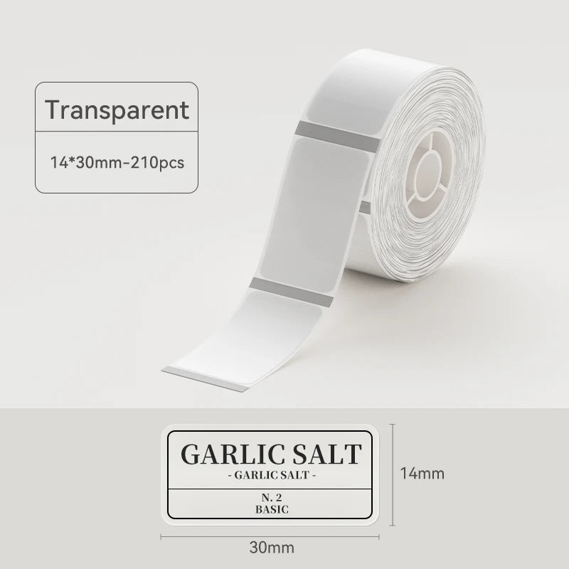 1 Roll Niimbot Transparent Label Sticker Scratch-Resistant Anti-Oil Label Paper for D11 D110 D101 H1S Thermal Label Printer