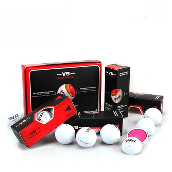 Original Golf Ball Three-layer Match Ball Gift Box Package Golf Ball Set 12pcs Set 3pcs Set Game Use Ball
