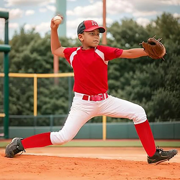 WRELS 1/2/3 Pairs Baseball Socks Moisture Wicking Athletic Socks Knee High Youth Adult Arch Support Softball Compression Socks