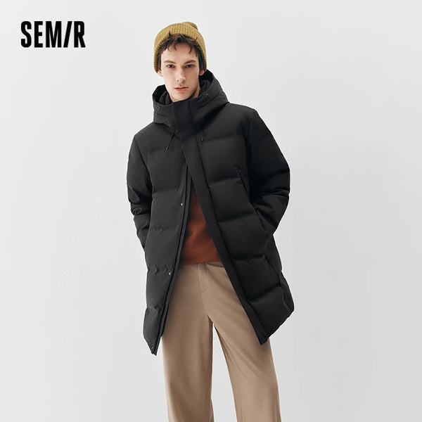 អាវក្រៅ Semir សម្រាប់បុរស ការពារទឹកជ្រាប ឆ្នាំ២០២៦ សម្លៀកបំពាក់ប្រចាំថ្ងៃរដូវរងាថ្មី រចនាប័ទ្មទីក្រុង ធម្មតា អាកាសធាតុត្រជាក់ ស្លៀកពាក់ជាស្រទាប់ៗជារៀងរាល់ថ្ងៃ