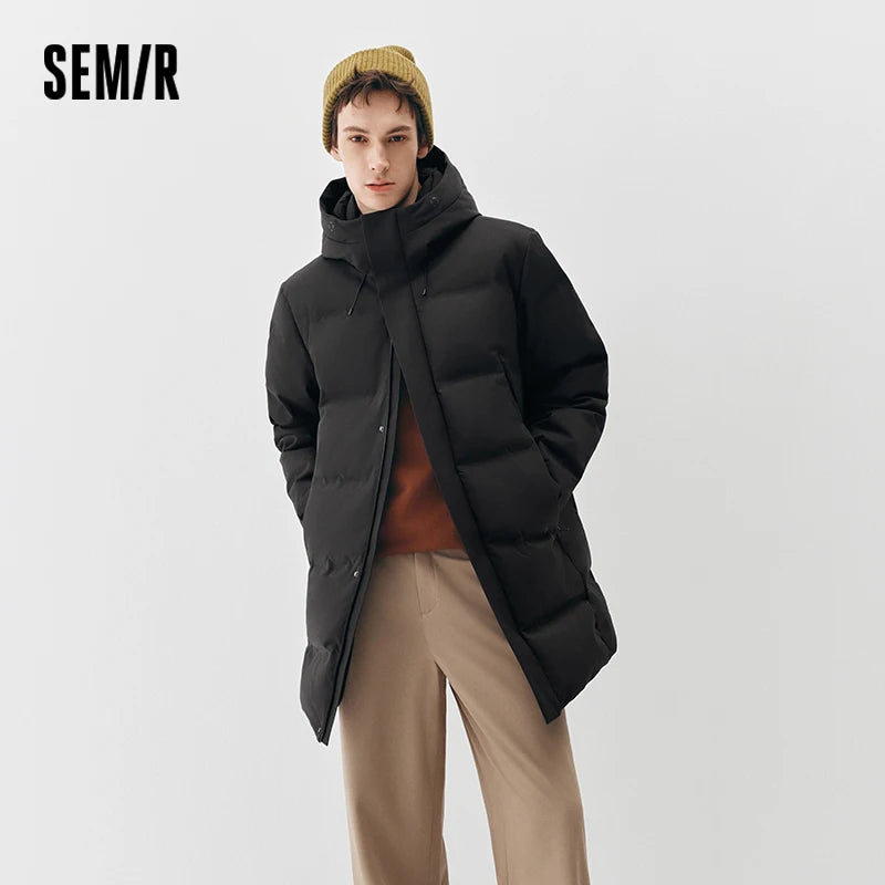 អាវក្រៅ Semir សម្រាប់បុរស ការពារទឹកជ្រាប ឆ្នាំ២០២៦ សម្លៀកបំពាក់ប្រចាំថ្ងៃរដូវរងាថ្មី រចនាប័ទ្មទីក្រុង ធម្មតា អាកាសធាតុត្រជាក់ ស្លៀកពាក់ជាស្រទាប់ៗជារៀងរាល់ថ្ងៃ