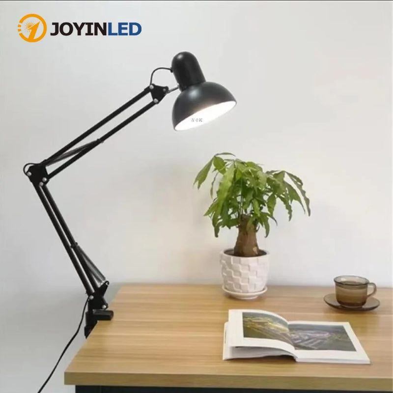 ចង្កៀងតុ LED JOYINLED ដែលអាចលៃតម្រូវបានដោយភ្នែក ជាមួយនឹងភ្លើងអានសៀវភៅពេលយប់ សិក្សា អាន ការងារ កិច្ចការ