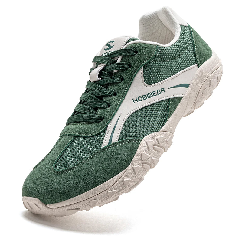 HOBIBEAR Wide Width Hiking Sneakers Unisex Outdoor Travel Trail Running Shoes Classic Retro Non Slip Walking Trainers