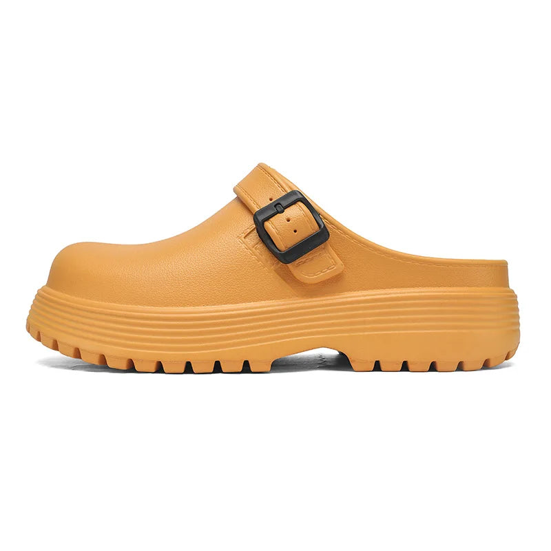 Men's Mule EVA casual slippers summer soft-sole non-slip lightweight outdoor walking beach shoe fashion dual-use sports slippers