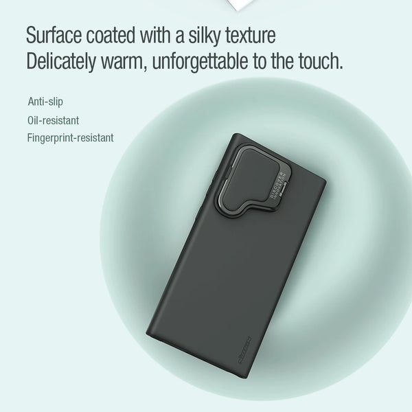 NILLKIN Magsafe Camshield Silky Prop Case For Samsung S24 Ultra With Kickstand Anti-Drop All-Inclusive For Samsung S24Ultra Case