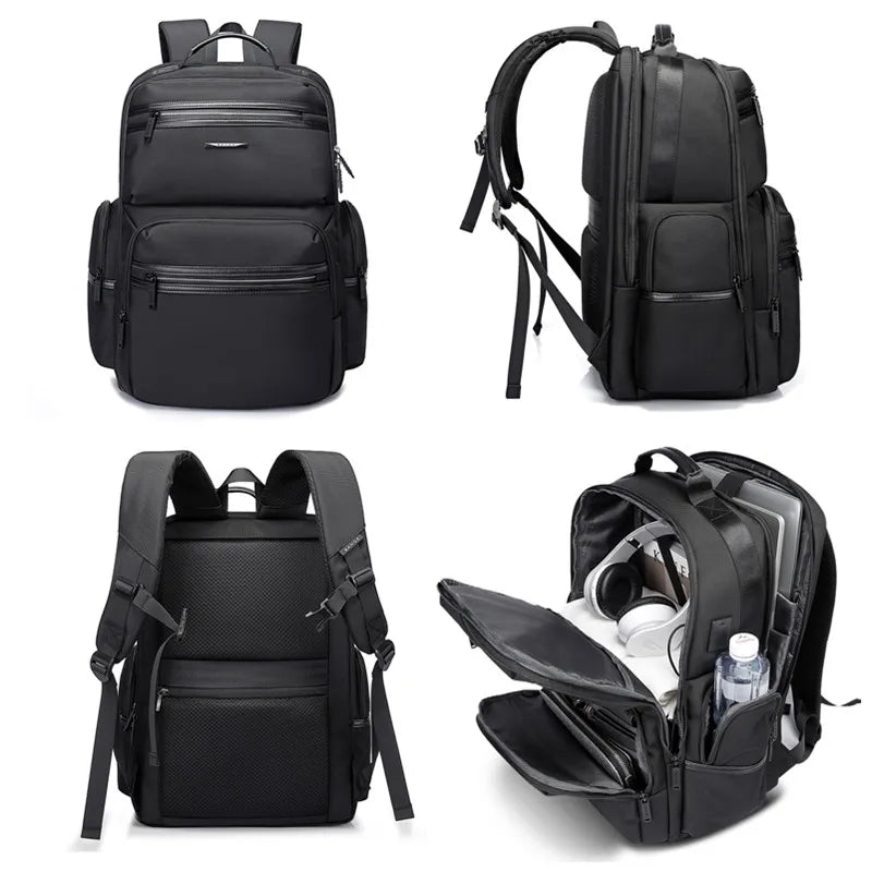 BANGE Anti Theft Laptop Backpack 15.6" Anti-wrinkle Waterproof USB Recharging Oxford Backpack Men Fashion Travel Bag Backpacks