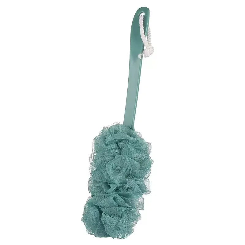 1PCS Long Handle Bath Brush Back Bath Shower Scrubber Body Soft Mesh Scrub Puff Clean Oneself Bath Back Brush