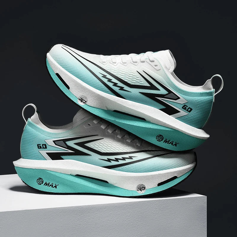 Mens Running Shoes 2025 New Lightweight Rebound Breathable Mesh Training Sneakers Flat Lace-up Comfortable Tennis Shoes for Men