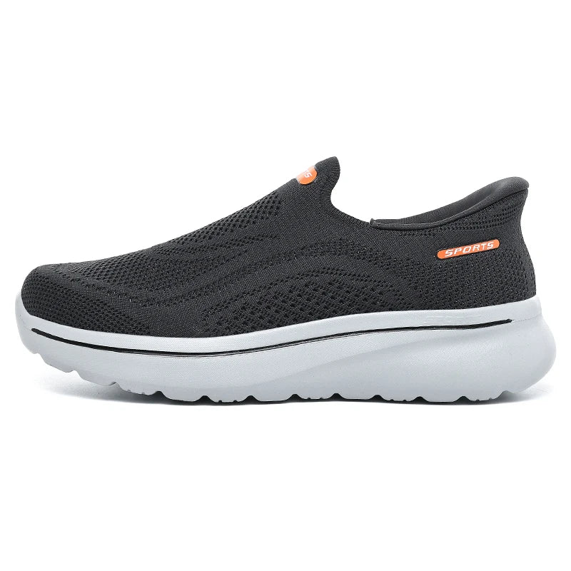 New Unisex Walking Shoes Trendy Mesh Breathable Outdoor Fitness Shoes Soft Sole Wear-resistant Anti Slip Comfort Tennis Shoes