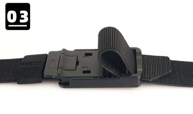 2026 New Aluminum Alloy Buckle Tactical Belt Elastic Material Woven Belts Stylish Casual Girdle for Young Men