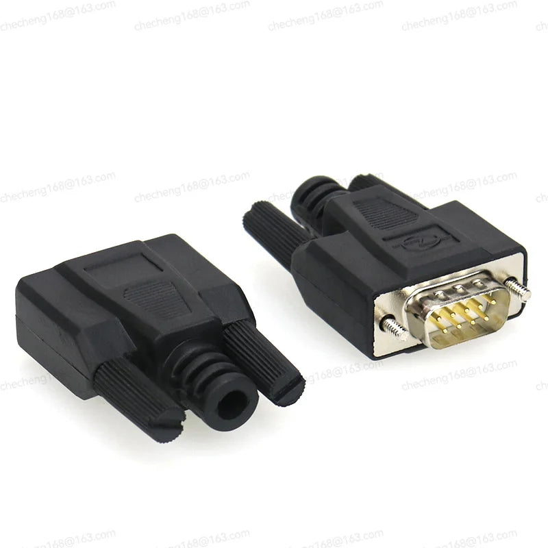DB9 Adapter Connector Core RS232 Serial COM Plug Connectors Hole/pin DB15 Female Male Port Socket D Sub DP9 Plastic Case