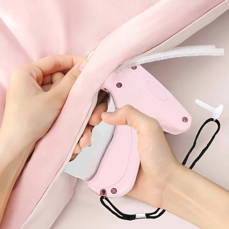 Handheld sewing machine set, 1 piece, clothing repairer with micro needles, 50 bear clips and 660 adhesive pins, household items