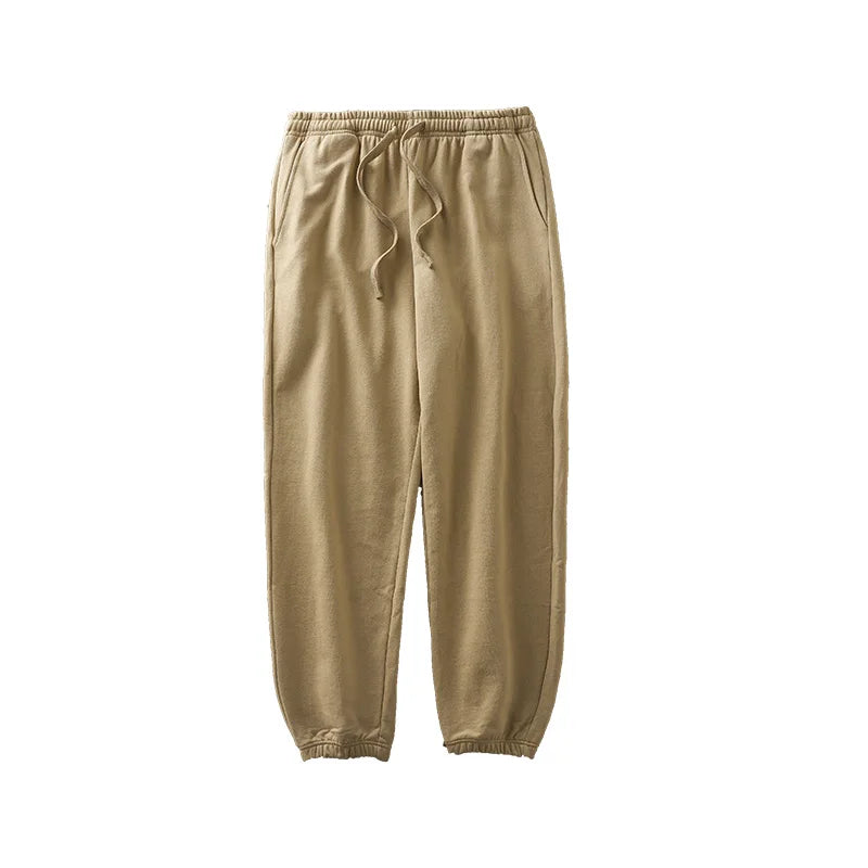 DUKEEN 500G Heavyweight Men Sweatpants Spring and Autumn 100% Cotton Loose Casual Sport Jogger Pants Men's Drawstring Trouse