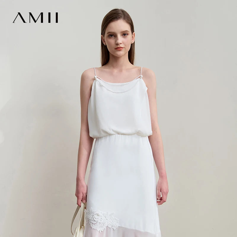 អាវកាក់ Amii Minimalism Luxury Camisole ឆ្នាំ ២០២៥ រដូវក្តៅ មុខរបរជប់លៀង ថ្មី អាវក្រណាត់ Chiffon រាងអង្កាំ អាវស្រាល ឆើតឆាយ សម្រាប់នារី 12552095