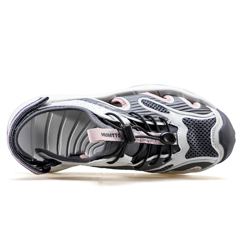 HUMTTO Summer Sandals New Style Sports Fashion Women's Anti-slip Quick-dry Outdoor Tracing Shoe for Woman Closed-toe Beach Shoes