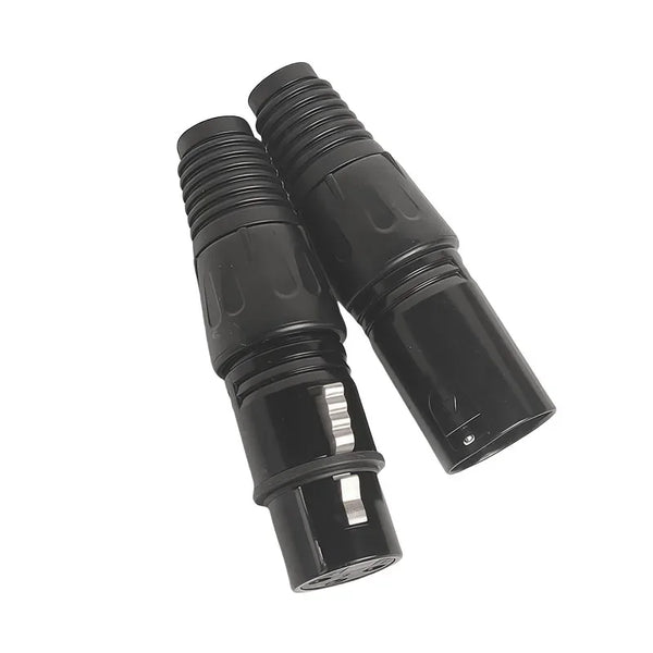 អាដាប់ទ័រ XLR ប្រុសទៅស្រី 3-Pin ចំនួន 4/10/20 ដុំ - ឌុយអូឌីយ៉ូមានតុល្យភាពសម្រាប់មីក្រូហ្វូនឧបករណ៍បំពងសម្លេង