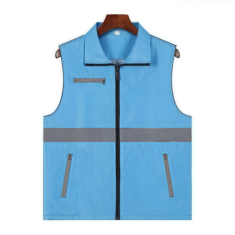 Custom-made vests with logo printing man for takeaway same-city delivery logistics transportation vest lighteight and breathable