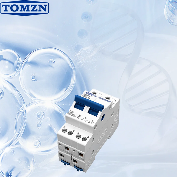 TOMZN TO219G 40A/63A MTS Transfer Switch 1P/2P/3P/4P | Blue Handle Dual Power Isolator Breaker for Generator PV | 400V