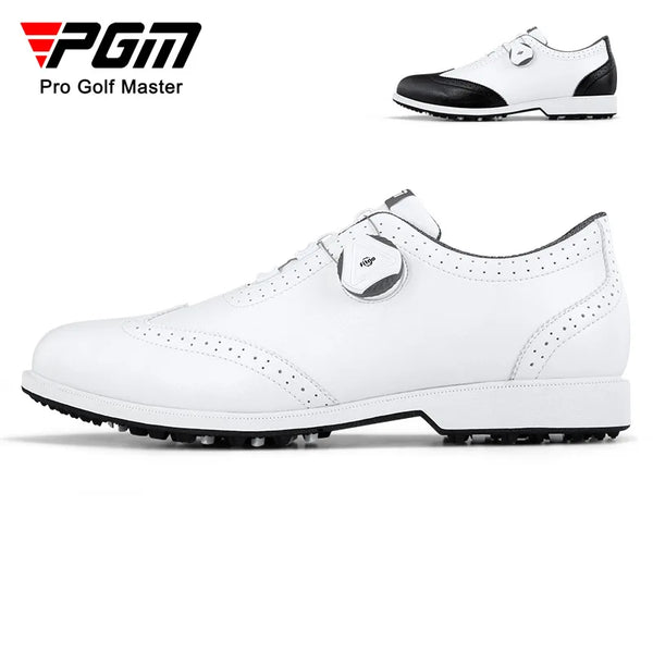 PGM Golf Shoes Men's Knob Lace Waterproof Sports Shoes XZ206