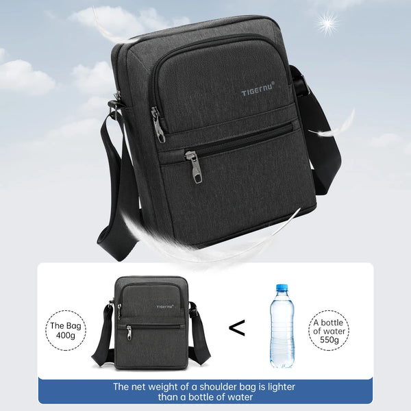 Tigernu Men's Messenger Bags Men Mini Bag For Business Shoulder Bag Male Casual Crossbody Bag College Travel Sling Bags For Men