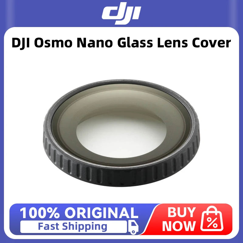 DJI Osmo Nano Glass Lens Cover high-strength glass, this cover is both drop-resistant and scratch-proof